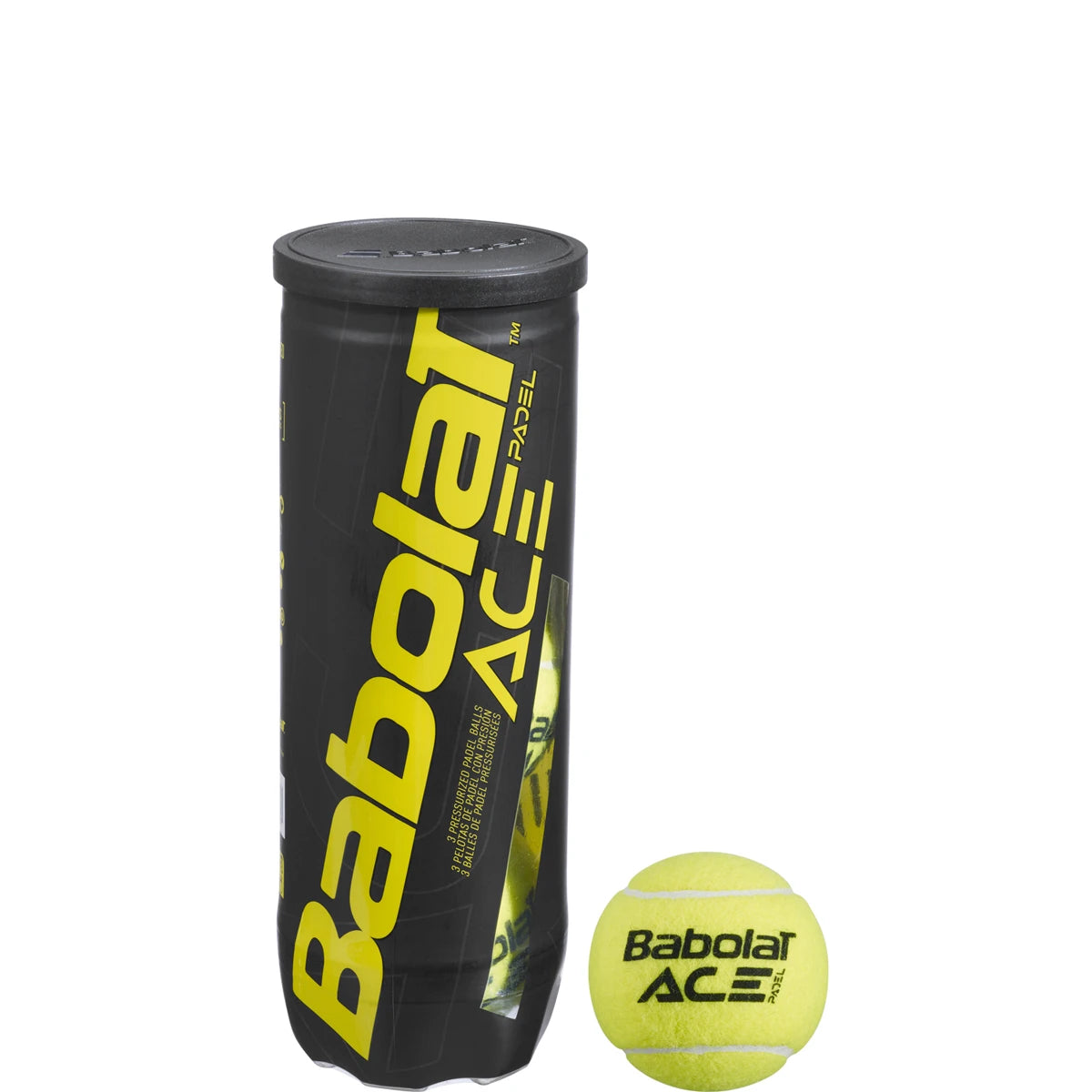 TRIPACK DE 3 TUBES DE 3 BALLES DE PADEL BABOLAT ACE
