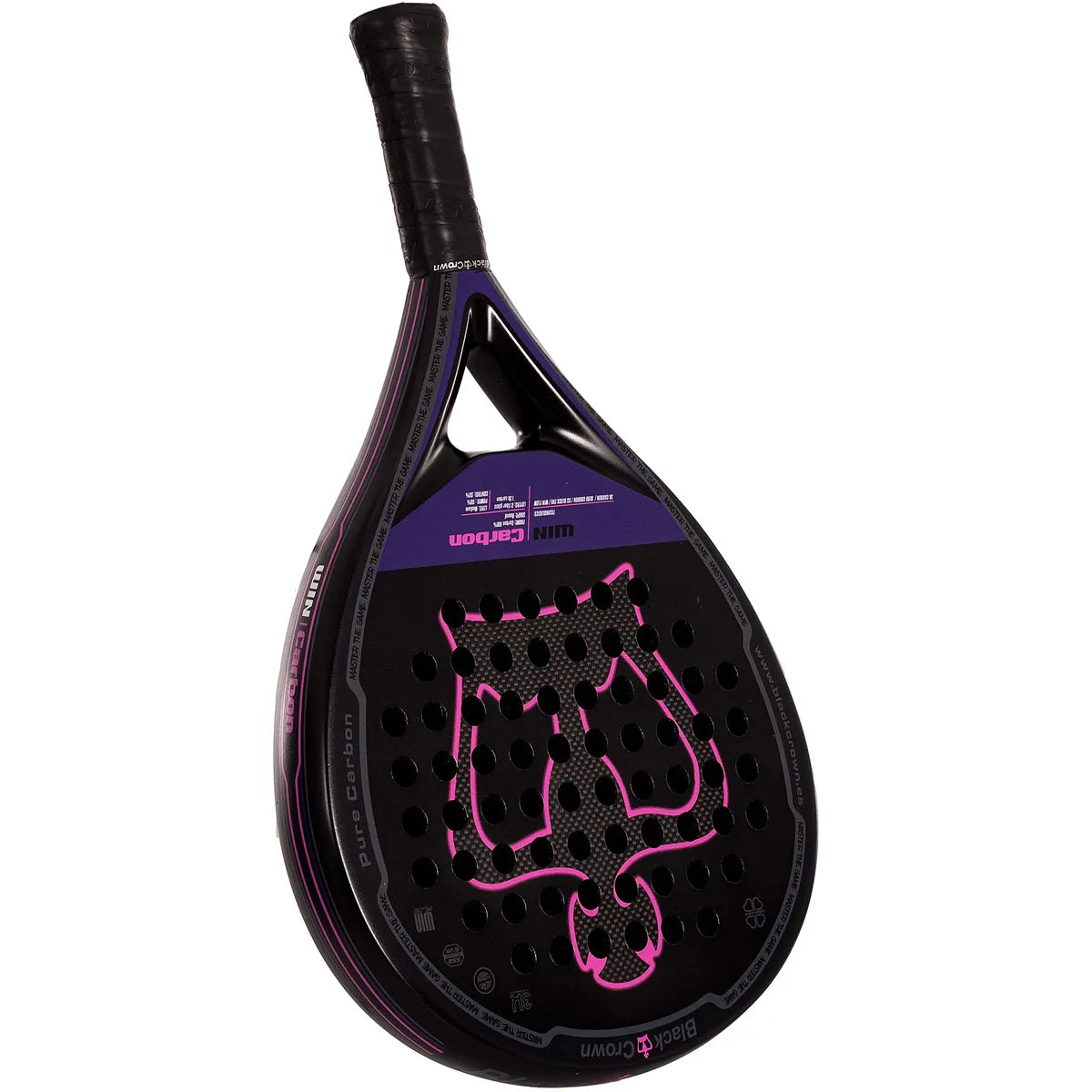 RAQUETTE DE PADEL BLACK CROWN WIN CARBON