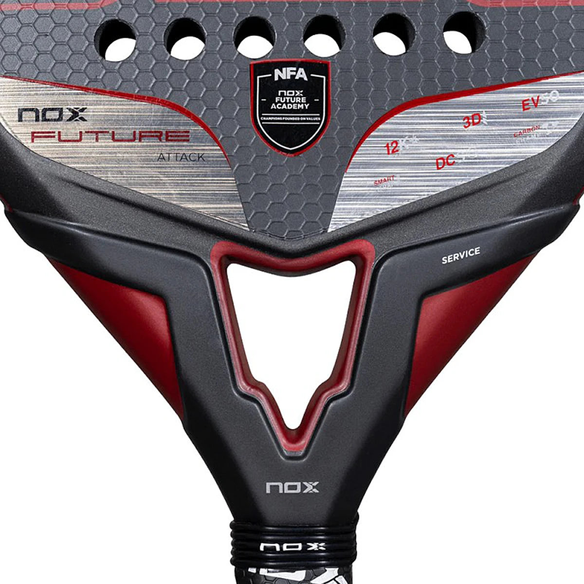 RAQUETTE DE PADEL NOX FUTURE ATTACK 12K ALUM