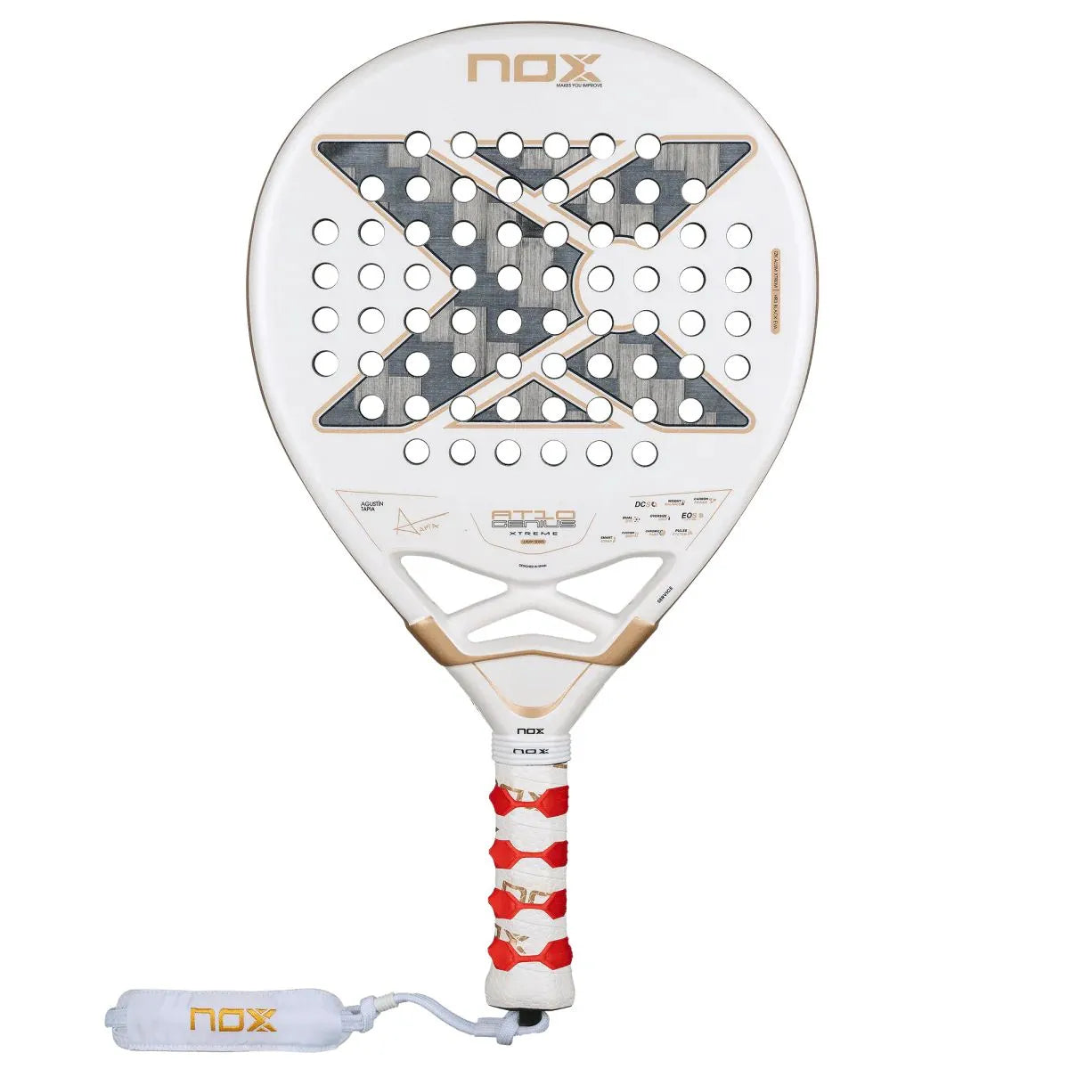 RAQUETTE DE PADEL NOX AT10 GENIUS 12K ALUM XTREME BY AGUSTIN TAPIA 2026