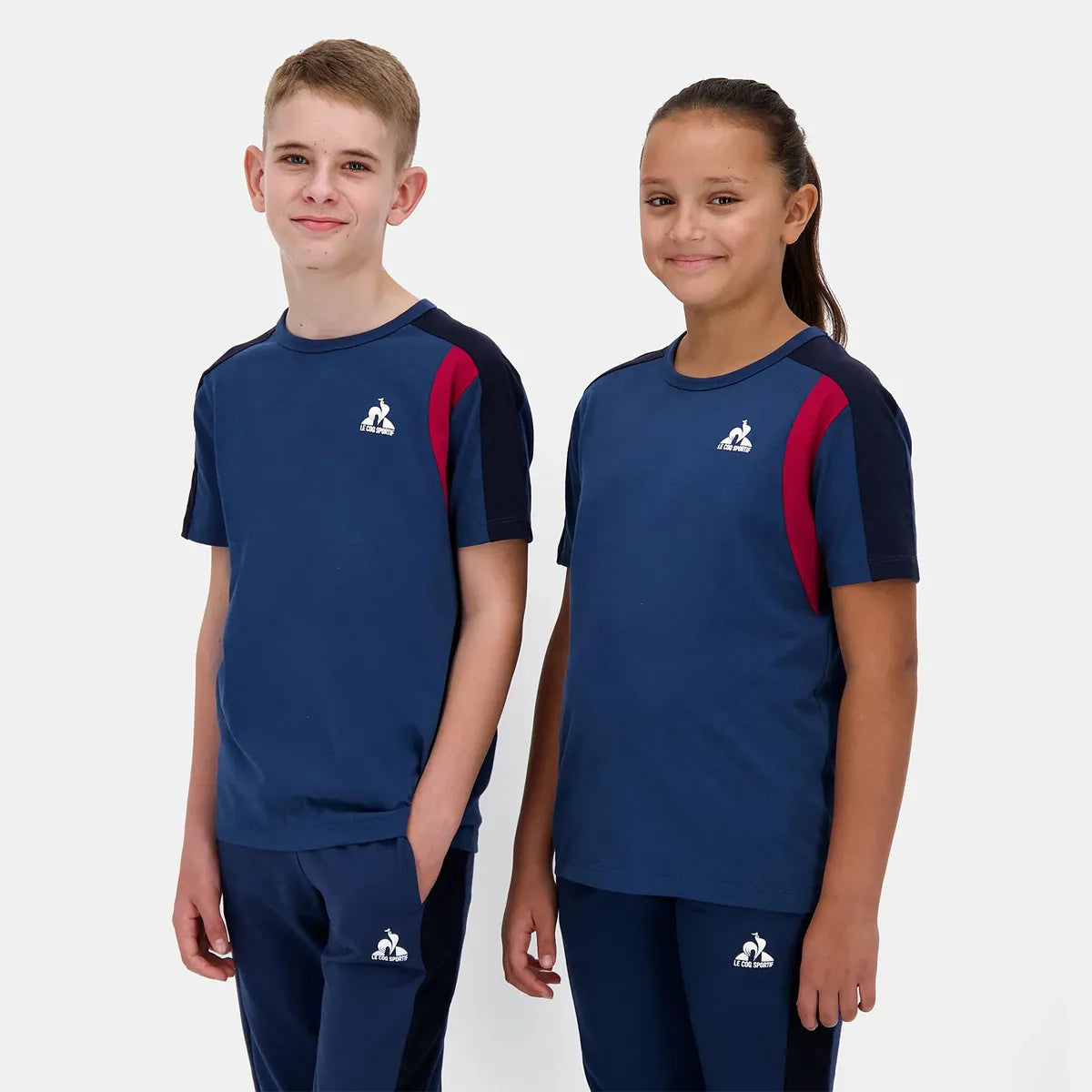 T-SHIRT LE COQ SPORTIF JUNIOR TRICOLORE