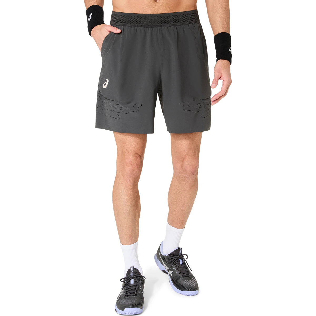SHORT ASICS MATCH LASER CUT 7IN