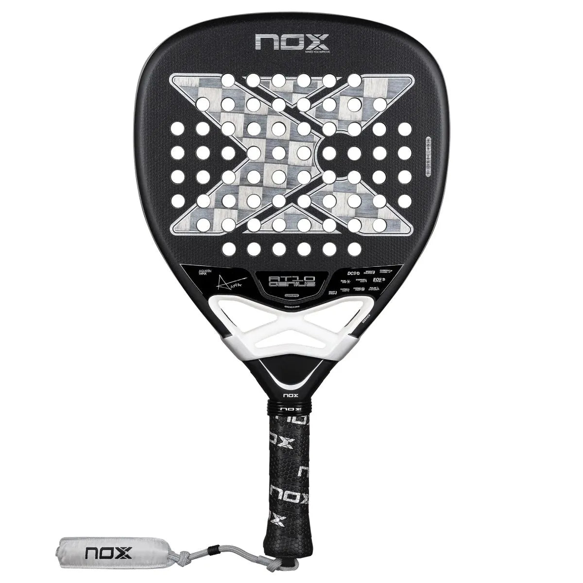 RAQUETTE DE PADEL NOX AT10 GENIUS ATTACK 18K ALUM BY AGUSTIN TAPIA 2026