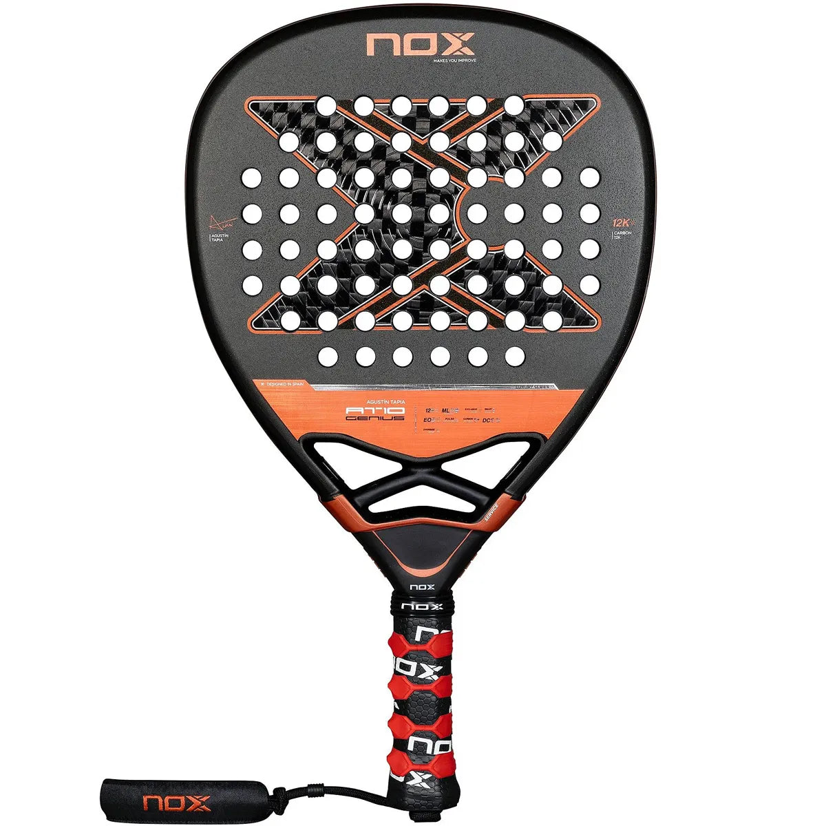 RAQUETTE DE PADEL NOX AT10 GENIUS ATTACK 12K BY AGUSTIN TAPIA