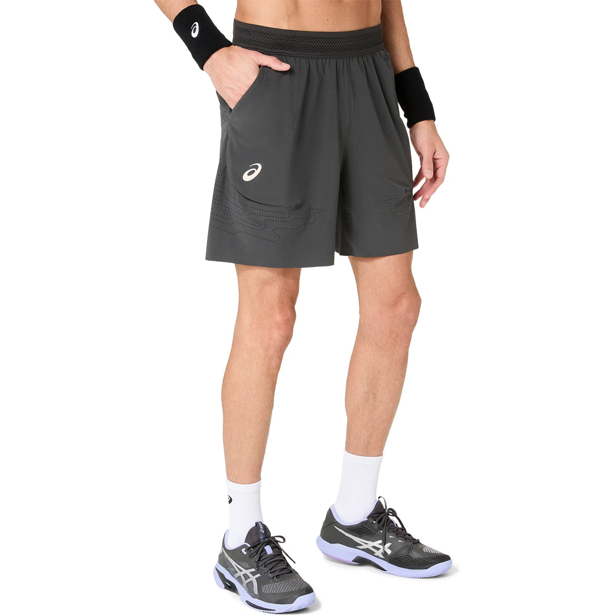 SHORT ASICS MATCH LASER CUT 7IN