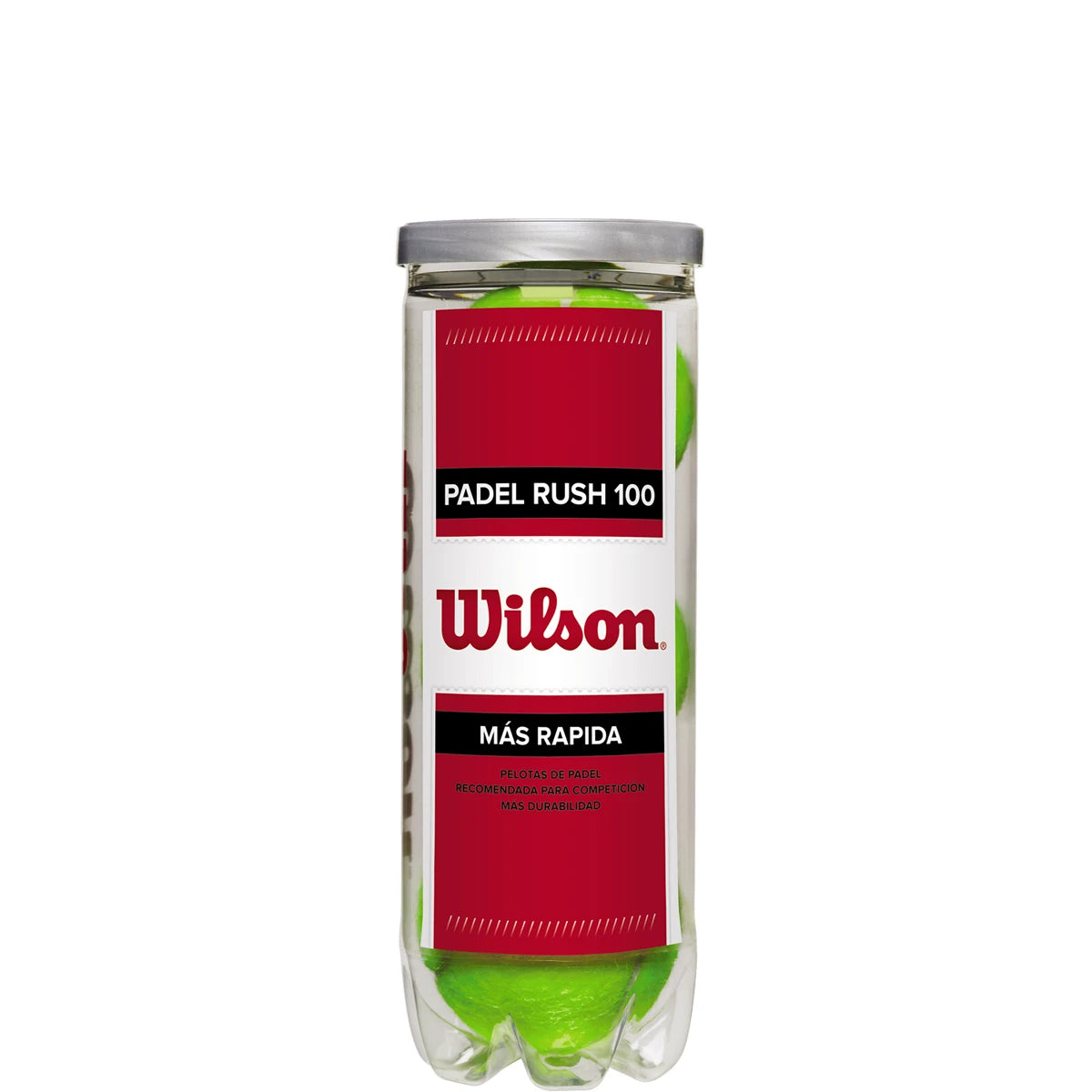 TUBE DE 3 BALLES DE PADEL WILSON RUSH 100