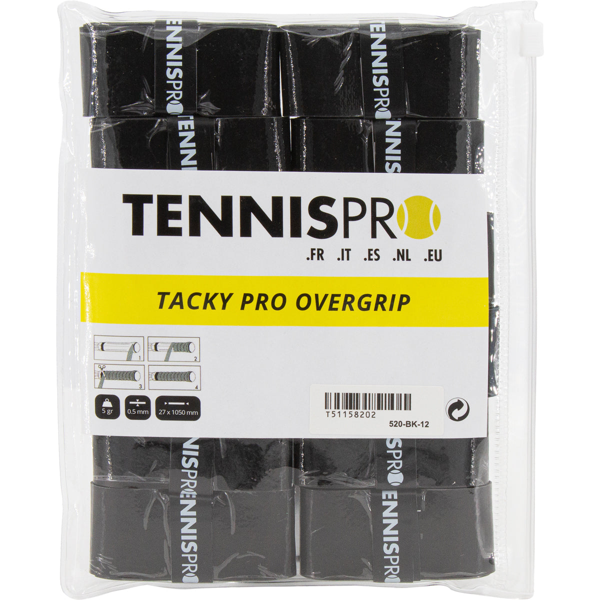 12 SURGRIPS TENNISPRO TACKY PRO 2.0