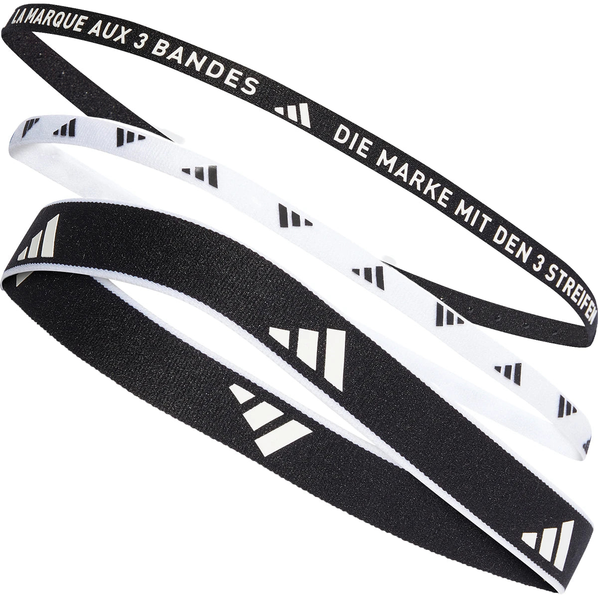 3 BANDEAUX ADIDAS LARGEURS MULTIPLES TRAINING