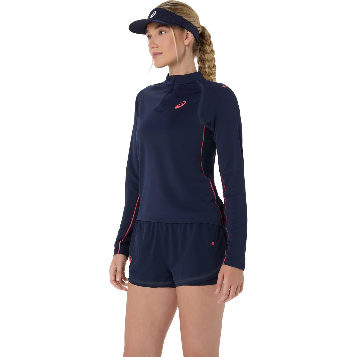 T-SHIRT ASICS FEMME 1/2 ZIP