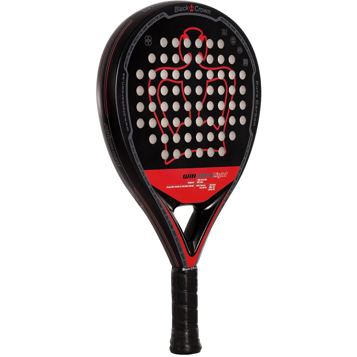 RAQUETTE DE PADEL BLACK CROWN WIN ULTRA LIGHT