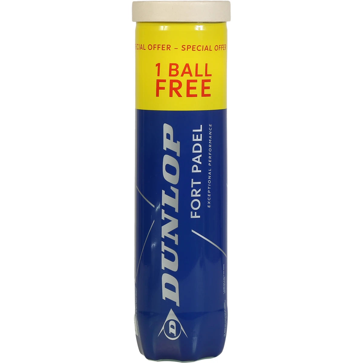 TUBE DE 4 BALLES DUNLOP FORT PADEL
