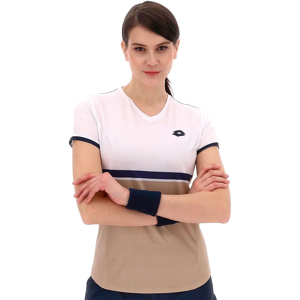 T-SHIRT LOTTO FEMME TECH V - D1
