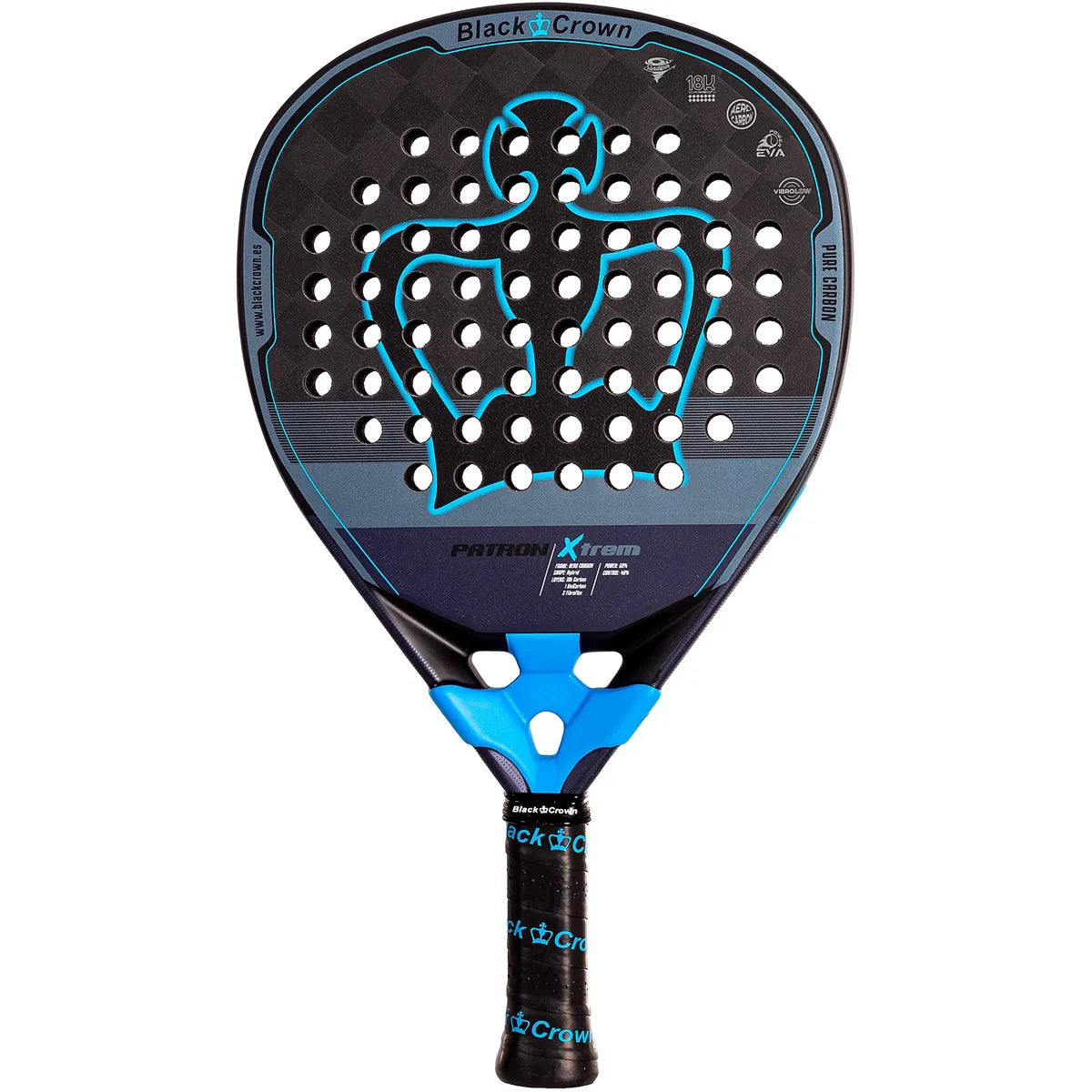 RAQUETTE DE PADEL BLACK CROWN PATRON XTREM