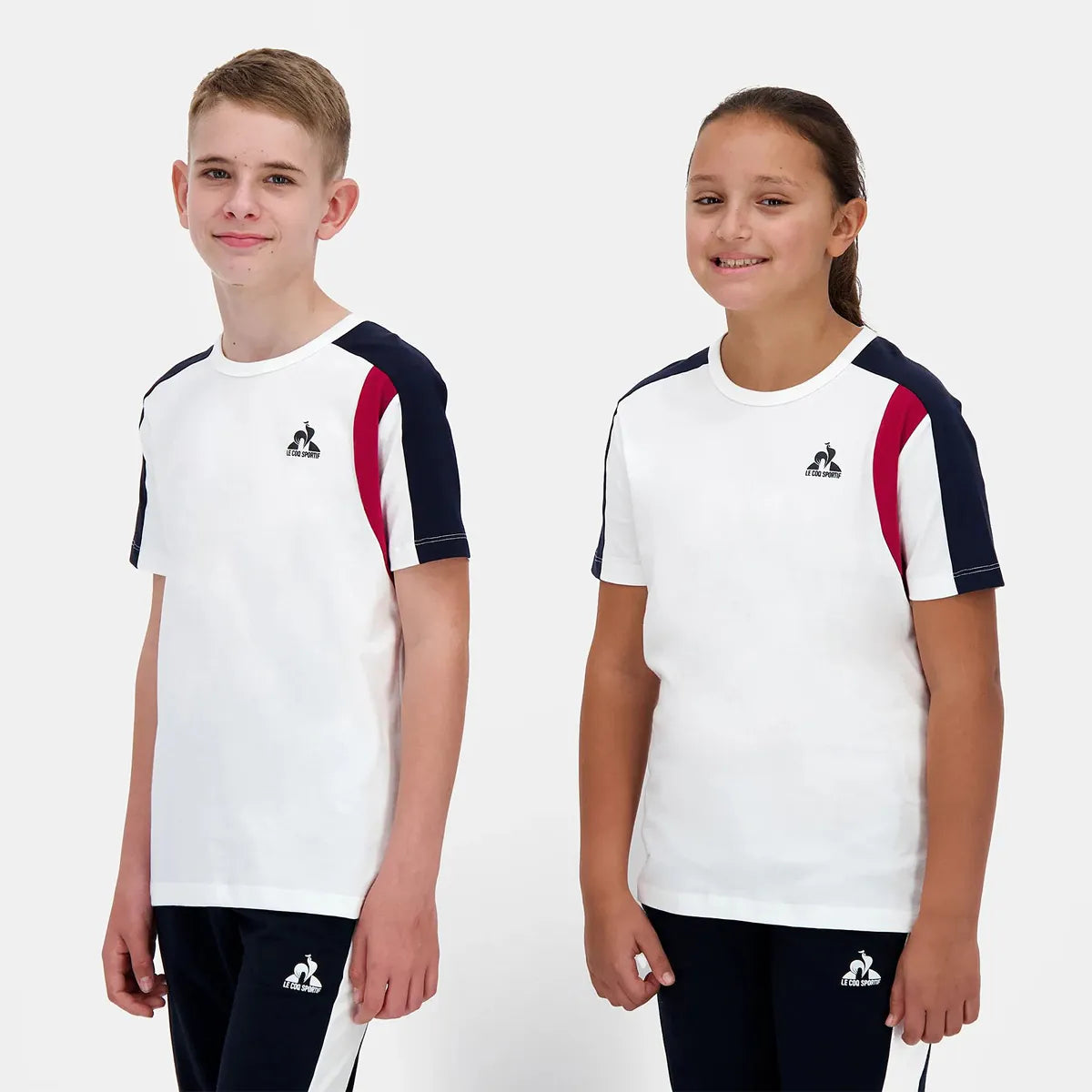 T-SHIRT LE COQ SPORTIF JUNIOR TRICOLORE