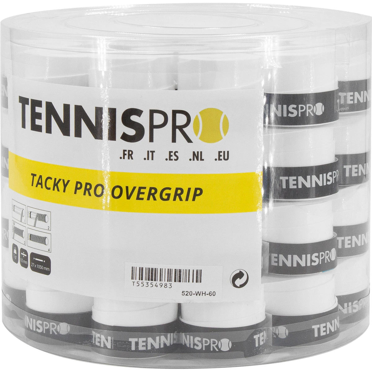 60 SURGRIPS TENNISPRO TACKY PRO 2.0