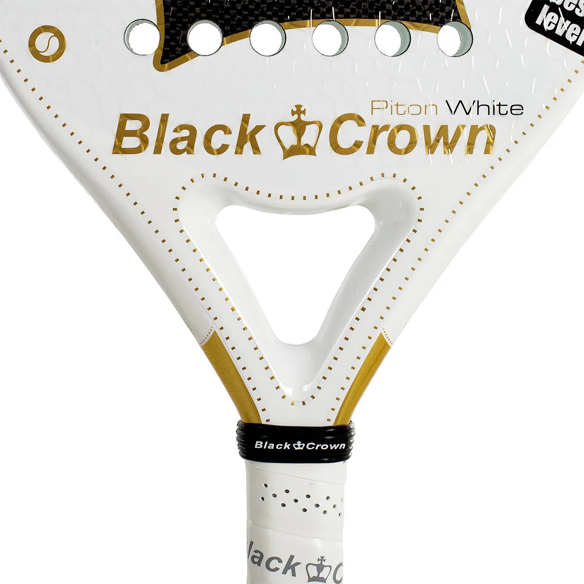 RAQUETTE DE PADEL BLACK CROWN PITON WHITE
