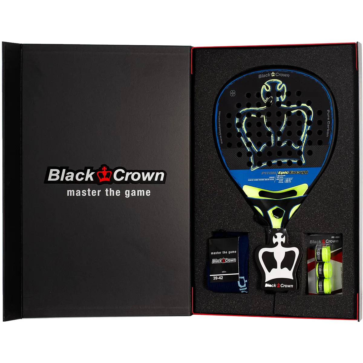 RAQUETTE DE PADEL BLACK CROWN PITON EPIC ENERGY