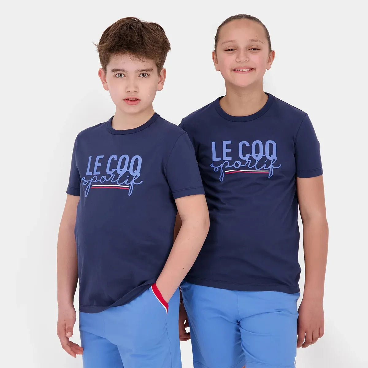T-SHIRT LE COQ SPORTIF JUNIOR TRICOLORE