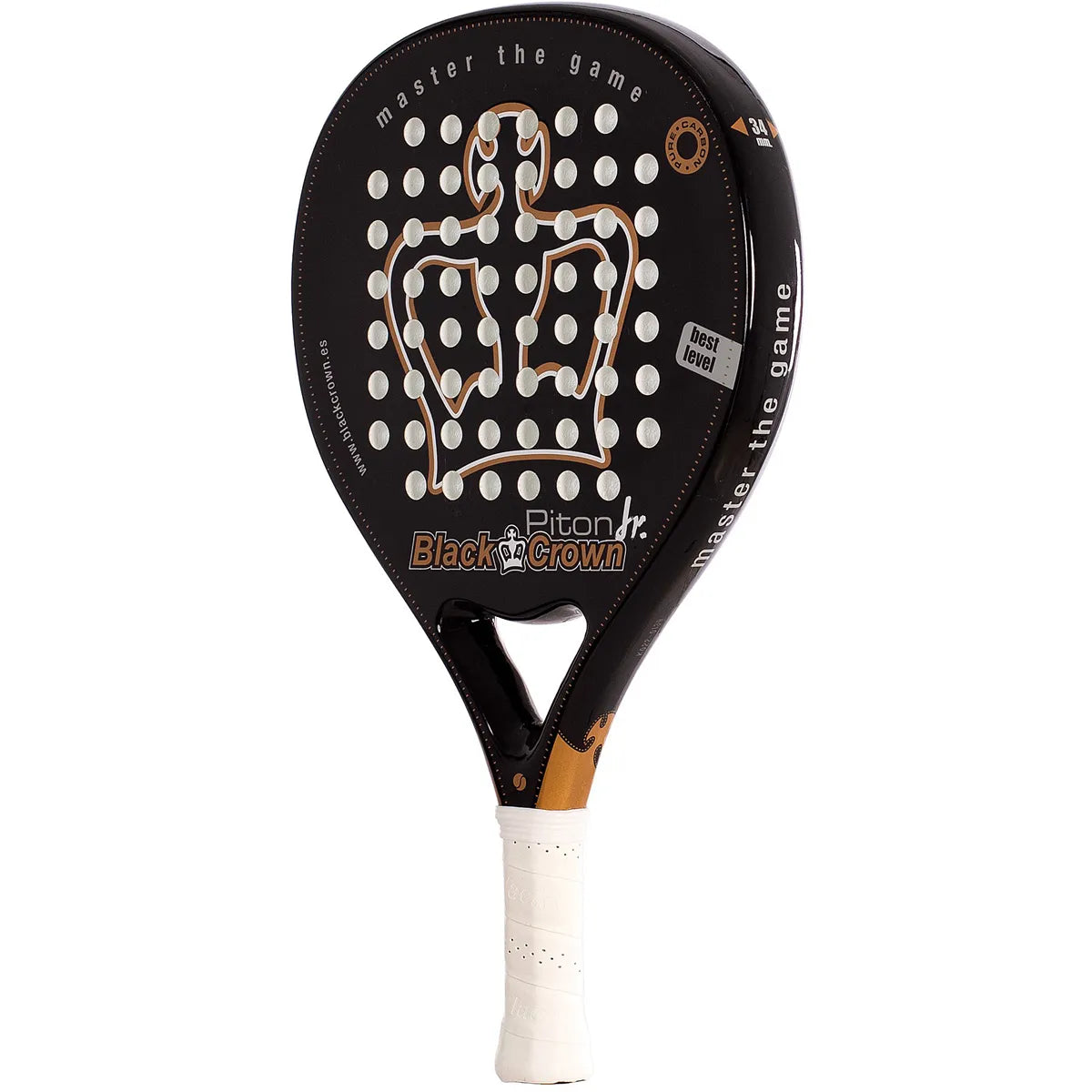 RAQUETTE DE PADEL JUNIOR BLACK CROWN PITON