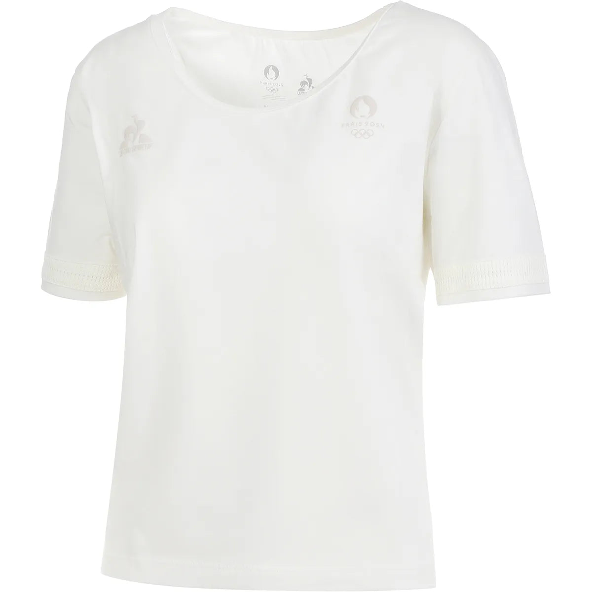 T-Shirt Le Coq Sportif Femme Crop Paris 2024 Essentiel