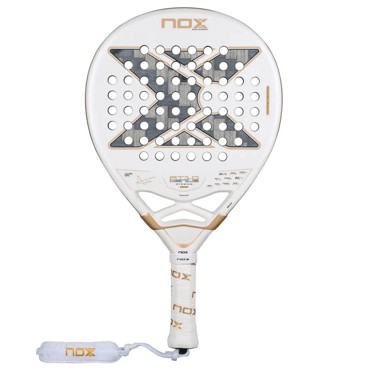 RAQUETTE DE PADEL NOX AT10 GENIUS 12K ALUM XTREME BY AGUSTIN TAPIA 2026