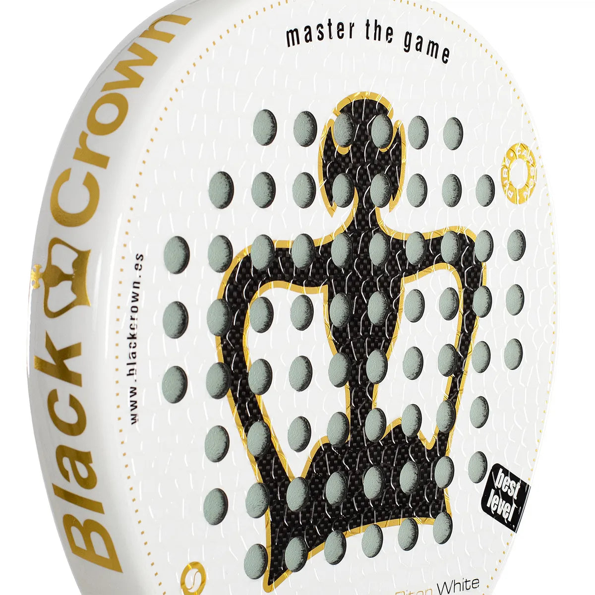 RAQUETTE DE PADEL BLACK CROWN PITON WHITE