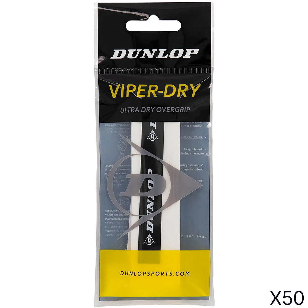 LOT DE 50 SURGRIPS DUNLOP VIPER-DRY