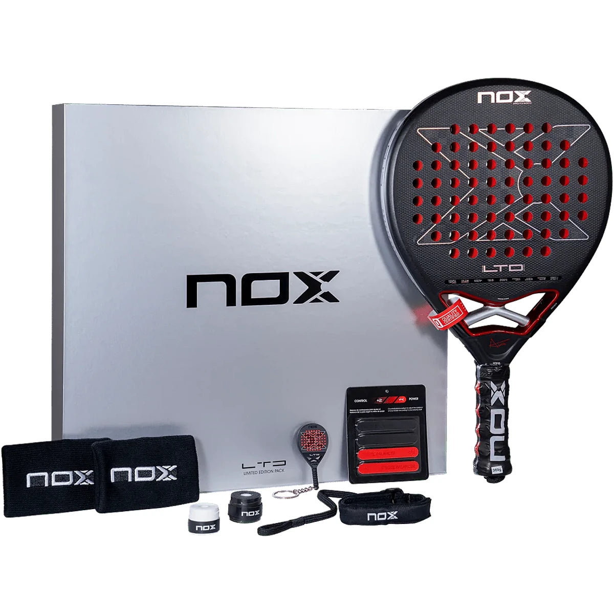 PACK RAQUETTE DE PADEL NOX AT10 GENIUS 12K XTREM LIMITED