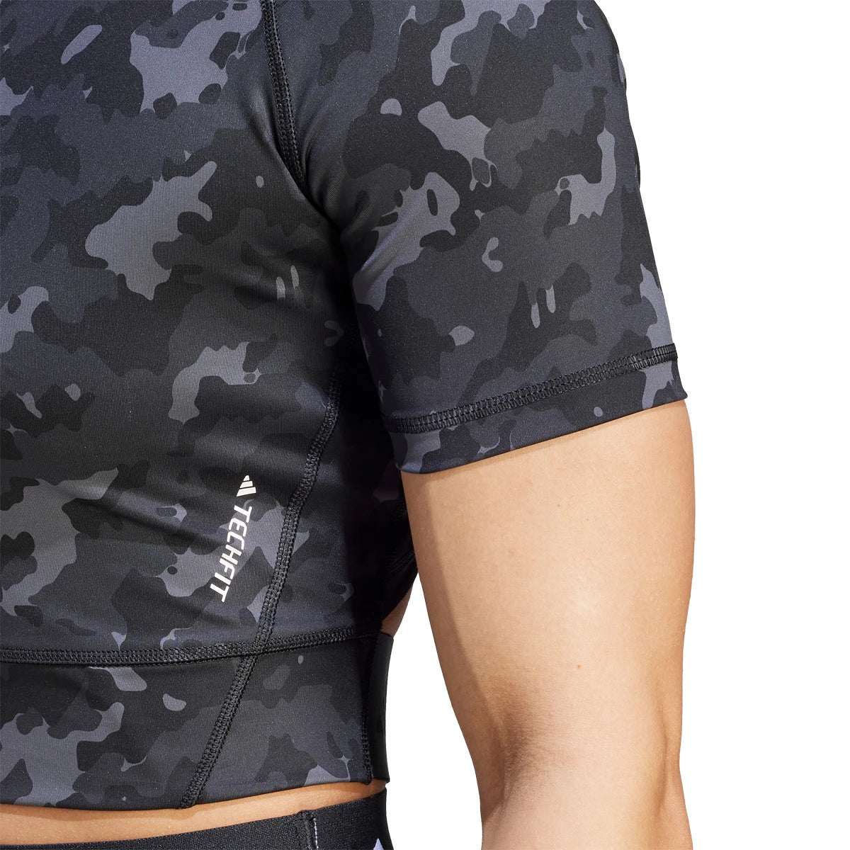 T-Shirt adidas Femme Print Crop