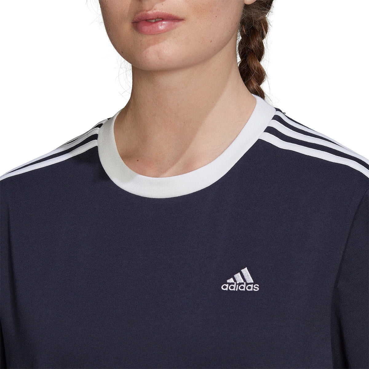 T-Shirt adidas Femme 3 Bandes Regular