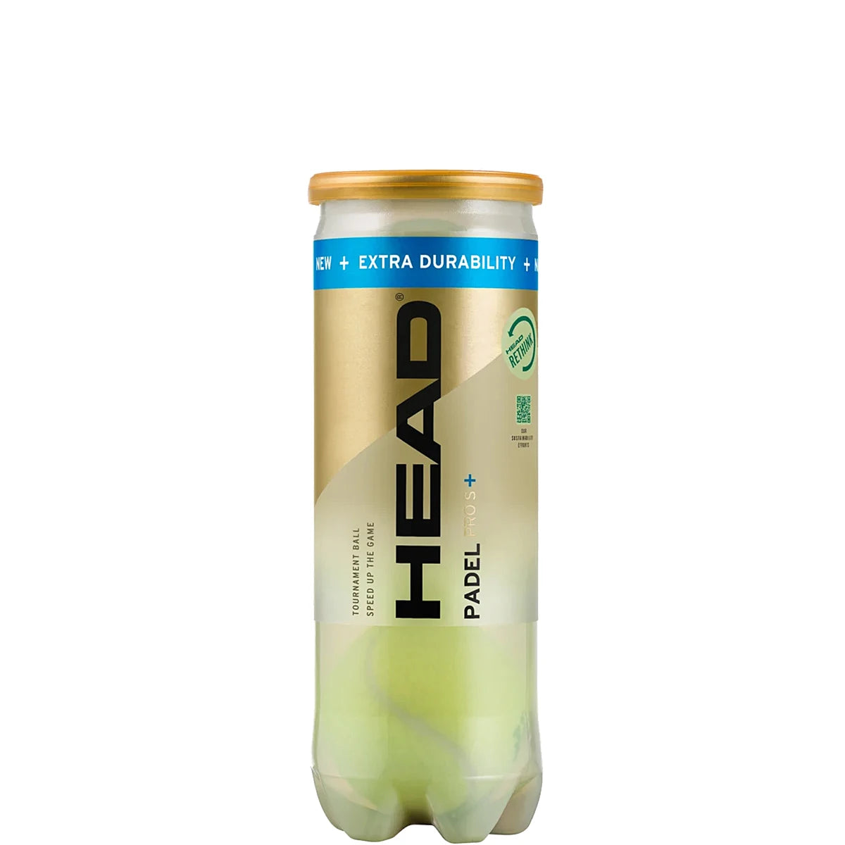 TUBE DE 3 BALLES HEAD PADEL PRO S +