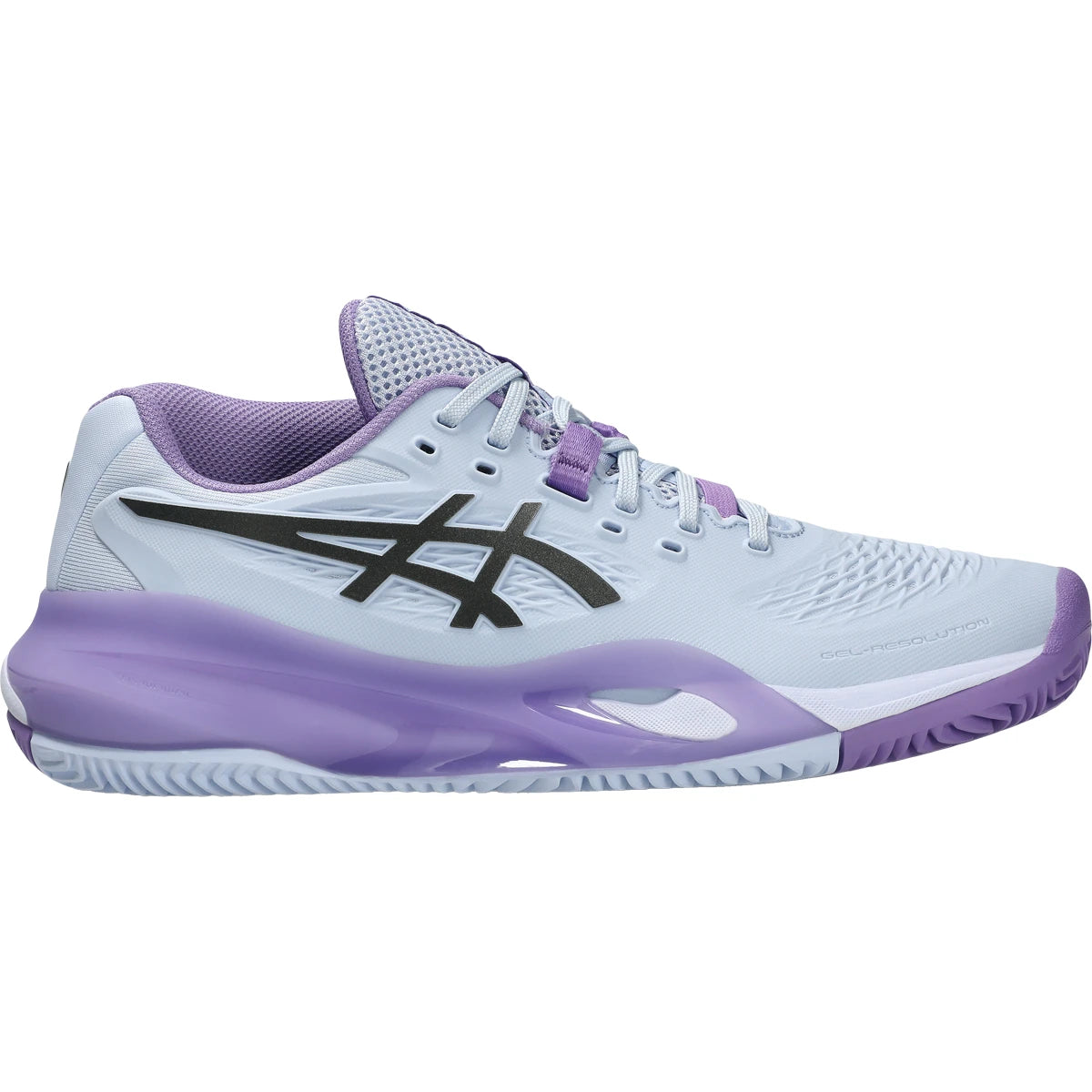 CHAUSSURES ASICS FEMME GEL RESOLUTION X NIGHT ENERGY TERRE BATTUE