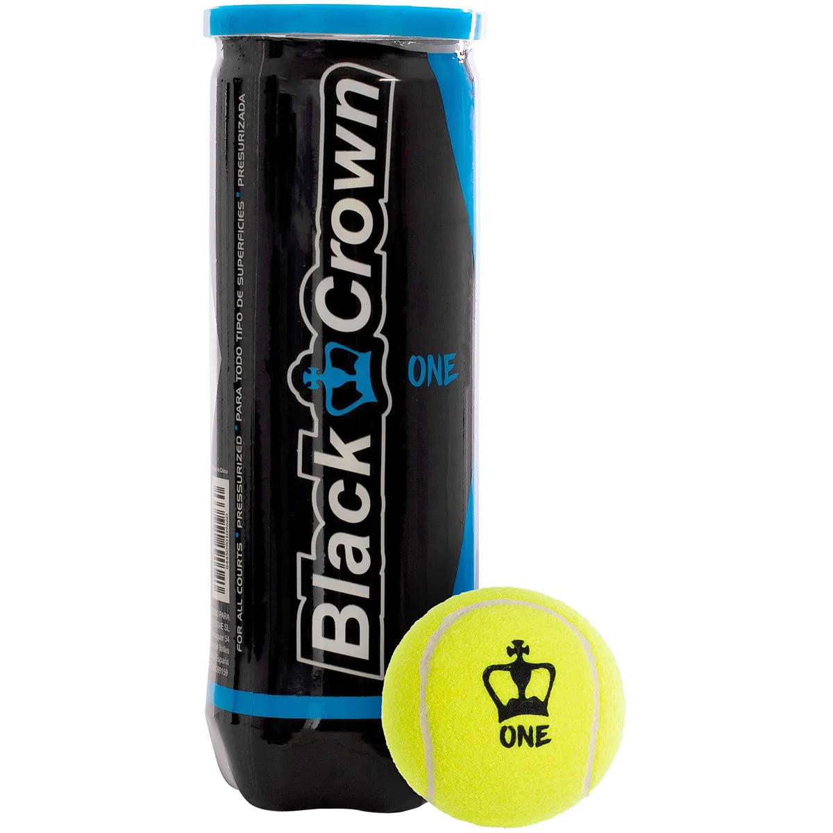 CARTON DE 24 TUBES DE BALLES DE PADEL BLACK CROWN ONE