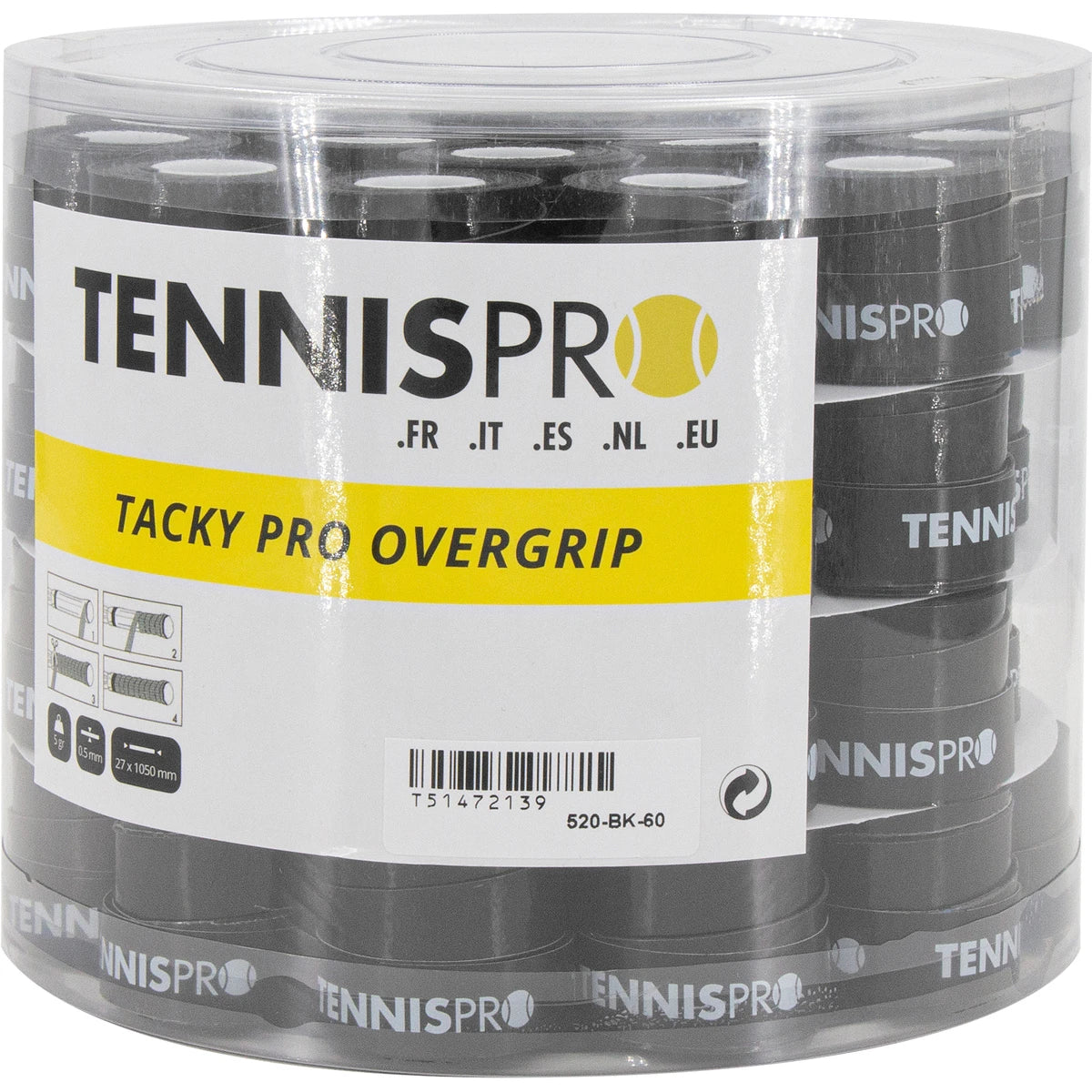 60 SURGRIPS TENNISPRO TACKY PRO 2.0