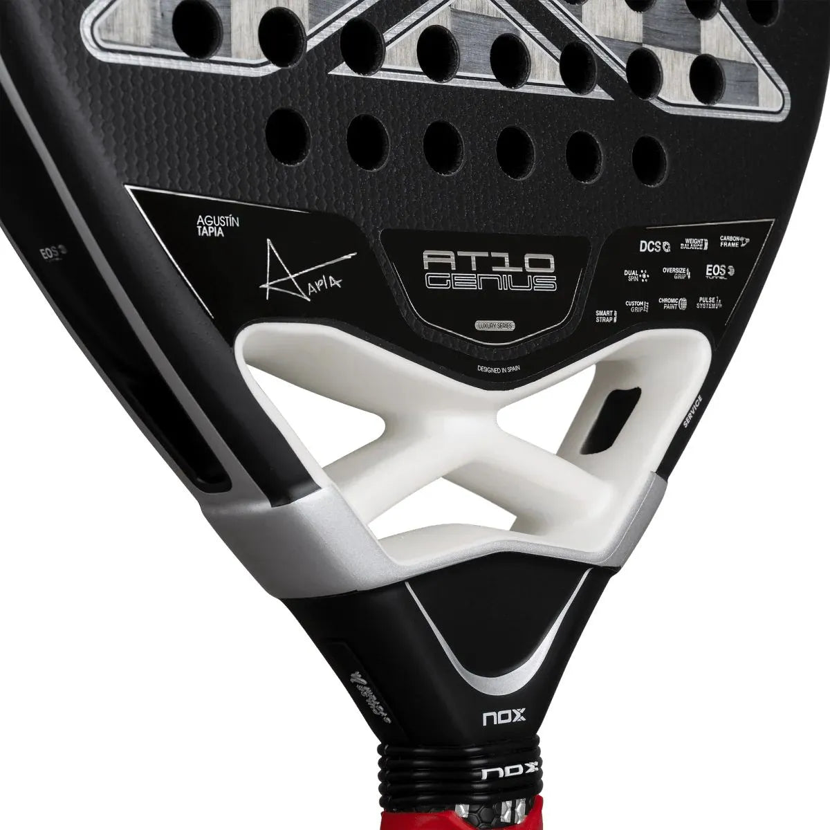 RAQUETTE DE PADEL NOX AT10 GENIUS ATTACK 18K ALUM BY AGUSTIN TAPIA 2026