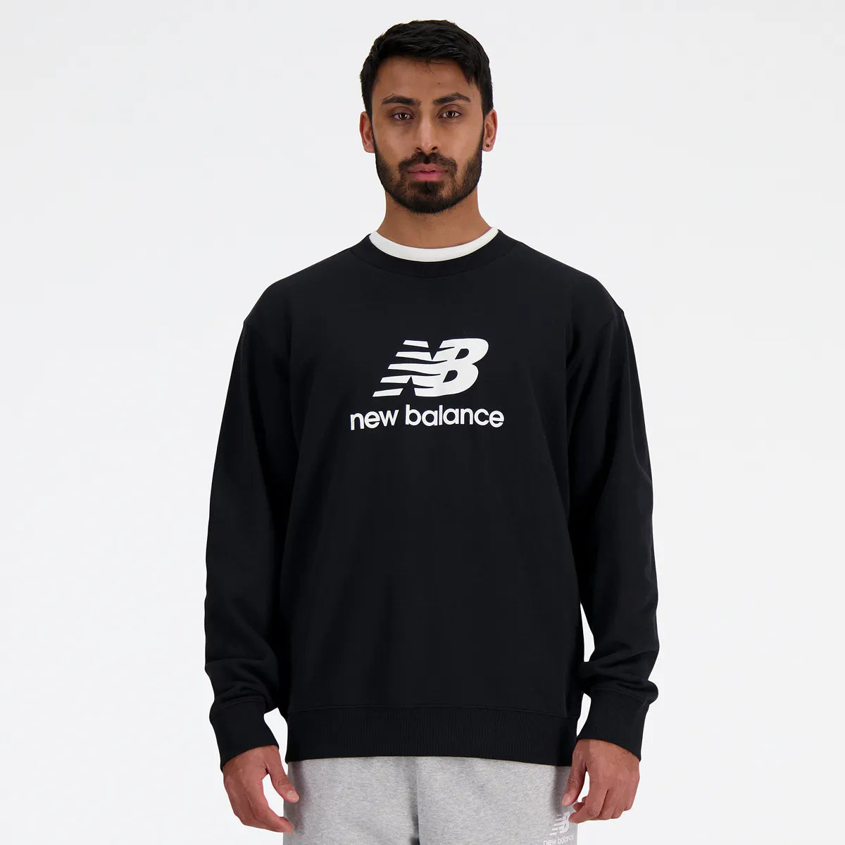 SWEAT NEW BALANCE ESSENTIALS FRENCH TERRY LOGO CREW