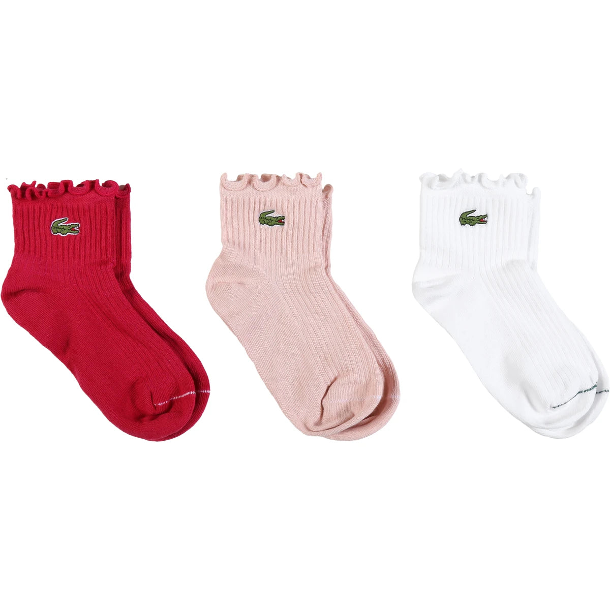 3 PAIRES DE CHAUSSETTES LACOSTE JUNIOR CHEVILLE