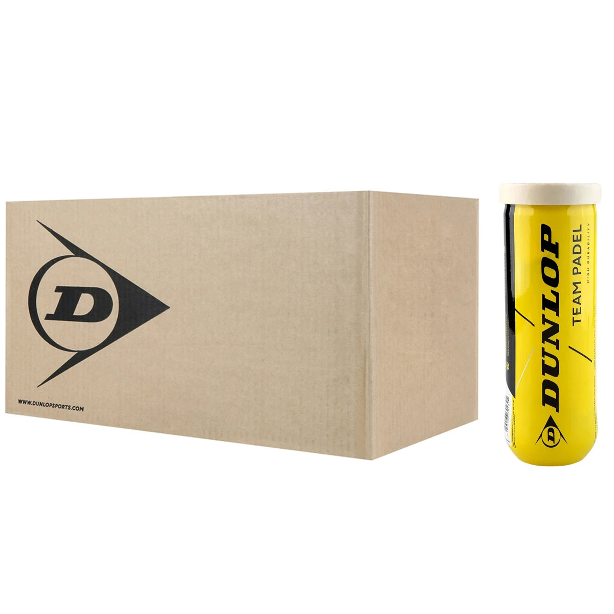 CARTON DE 24 TUBES DE 3 BALLES DUNLOP TEAM PADEL