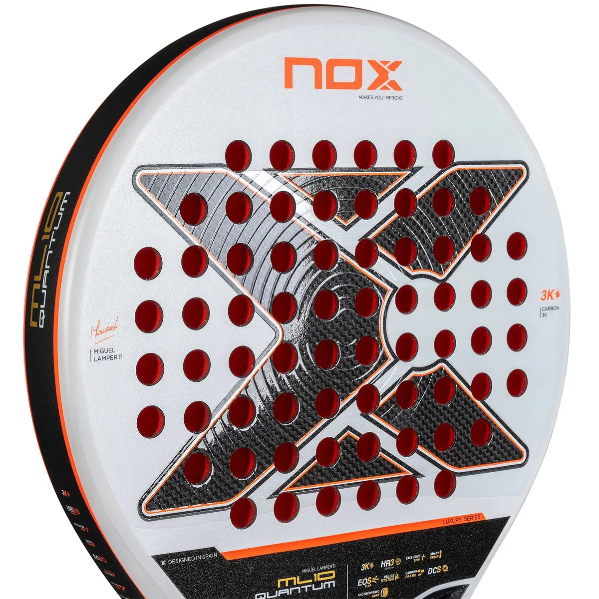 RAQUETTE DE PADEL NOX ML10 QUANTUM 3K BY MIGUEL LAMPERTI