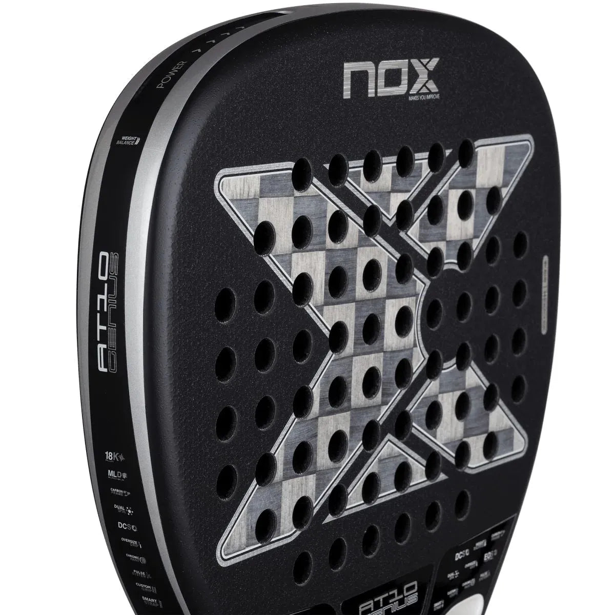 RAQUETTE DE PADEL NOX AT10 GENIUS ATTACK 18K ALUM BY AGUSTIN TAPIA 2026