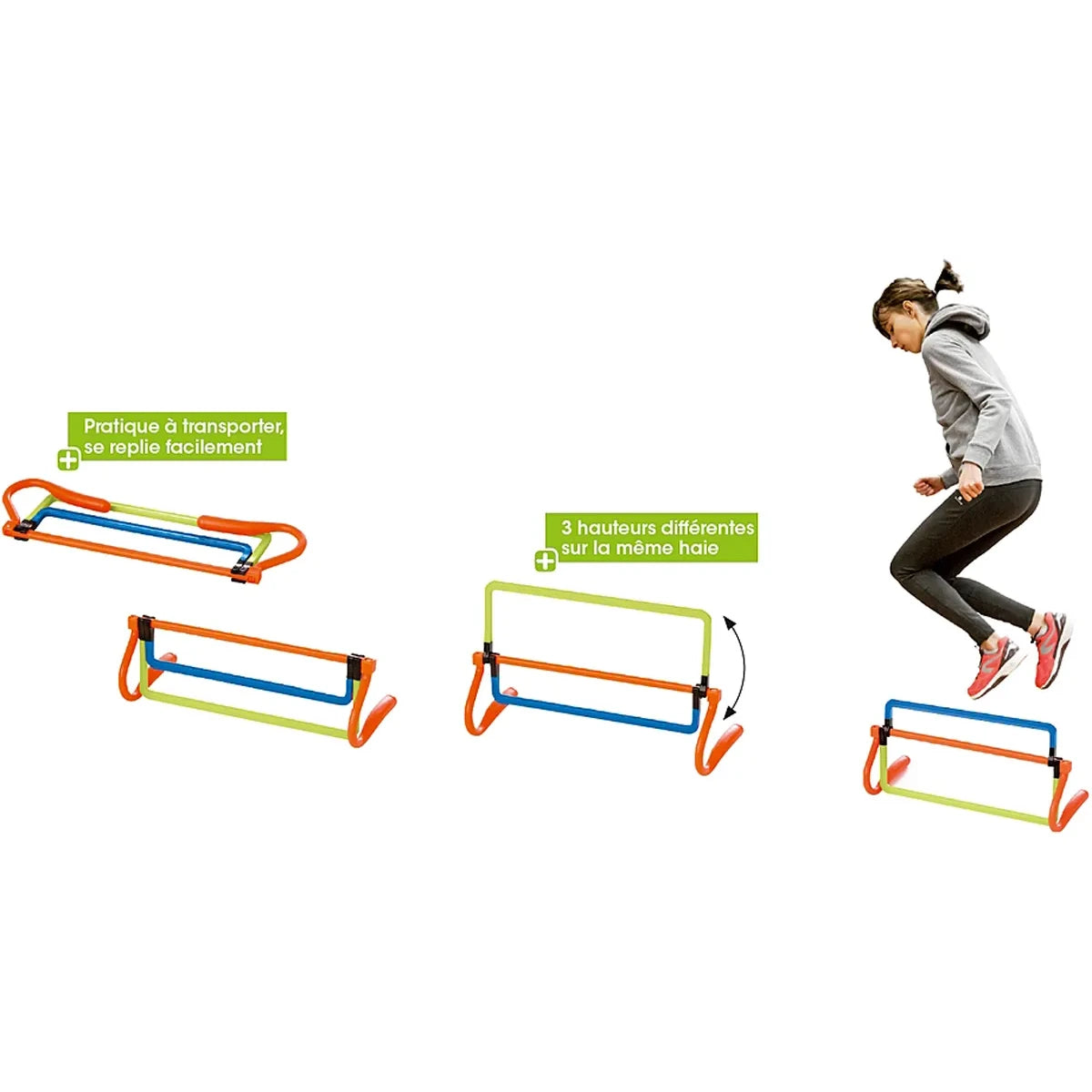 MINI HAIE DE SAUT REGLABLE 15, 22 ET 30CM