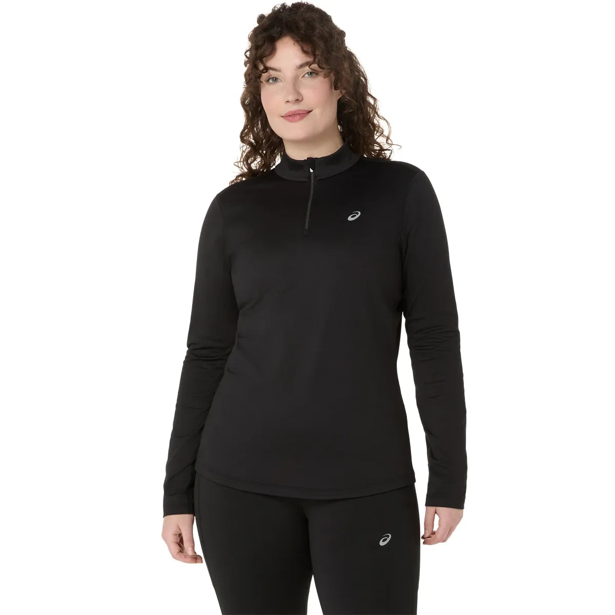 T-SHIRT ASICS FEMME CORE MANCHES LONGUES 1/2 ZIP