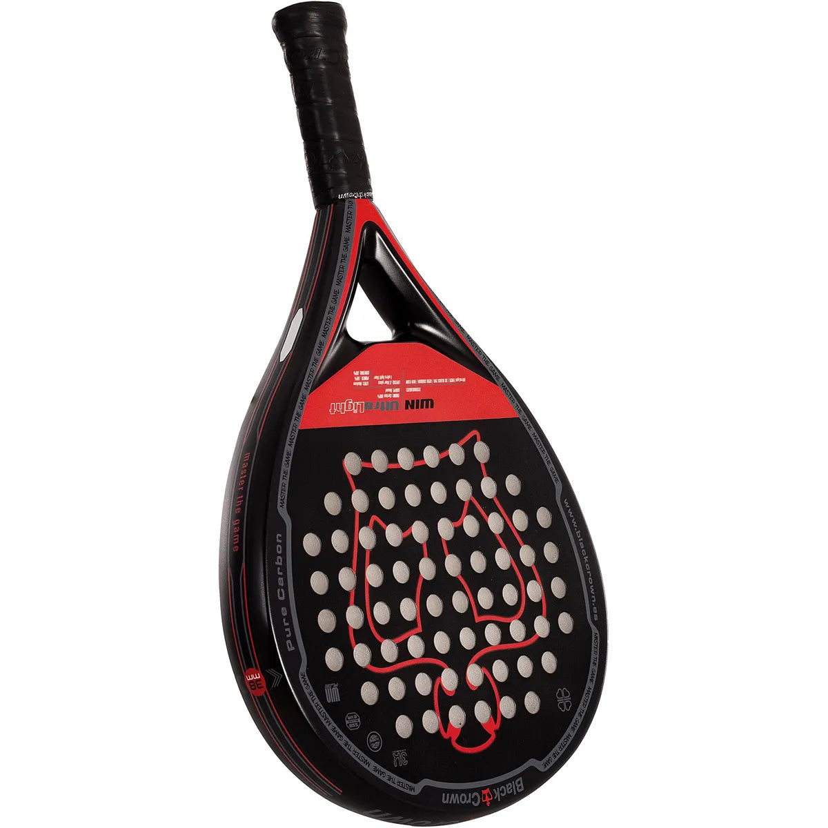 RAQUETTE DE PADEL BLACK CROWN WIN ULTRA LIGHT