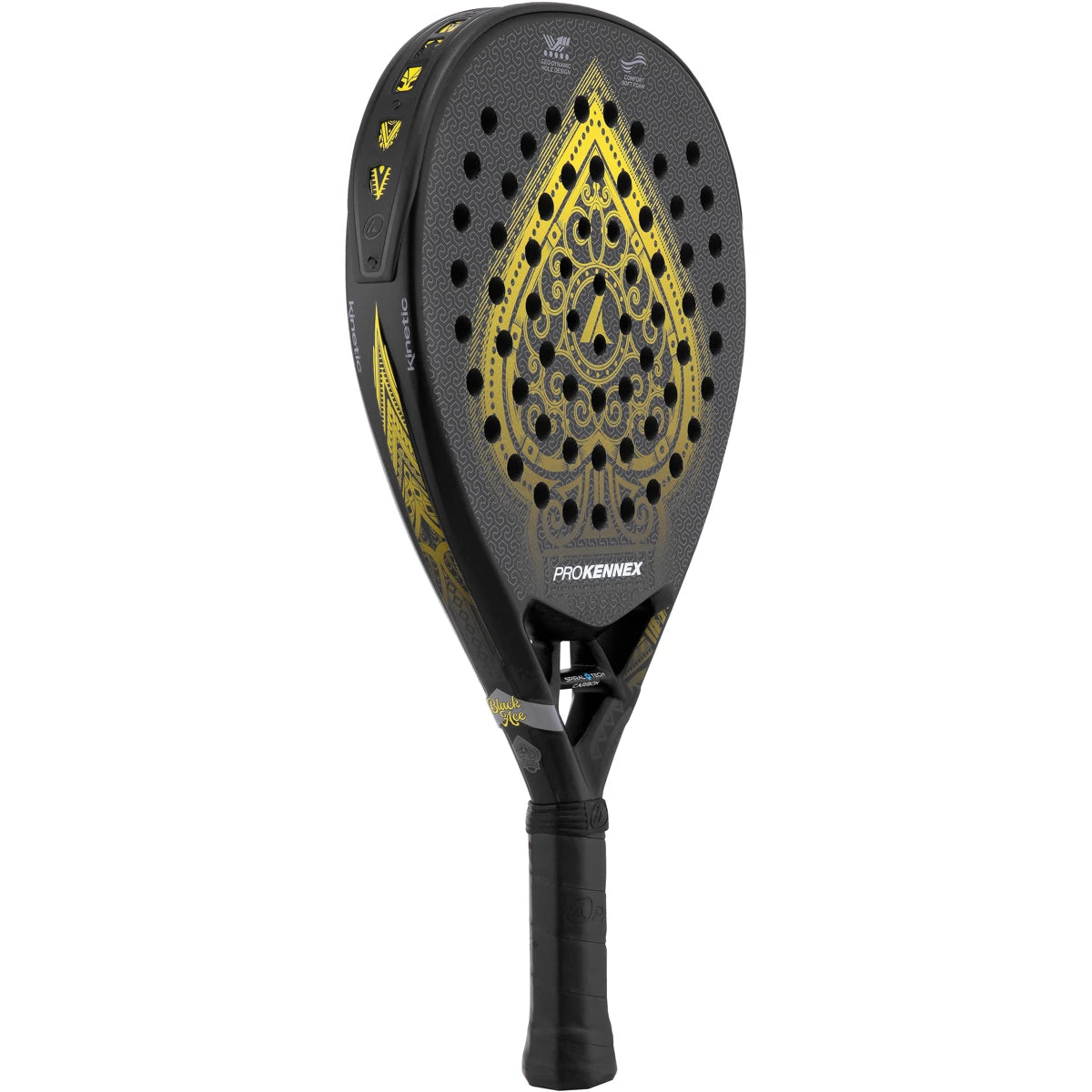 RAQUETTE PADEL PRO KENNEX KINETIC BLACK ACE GOLD
