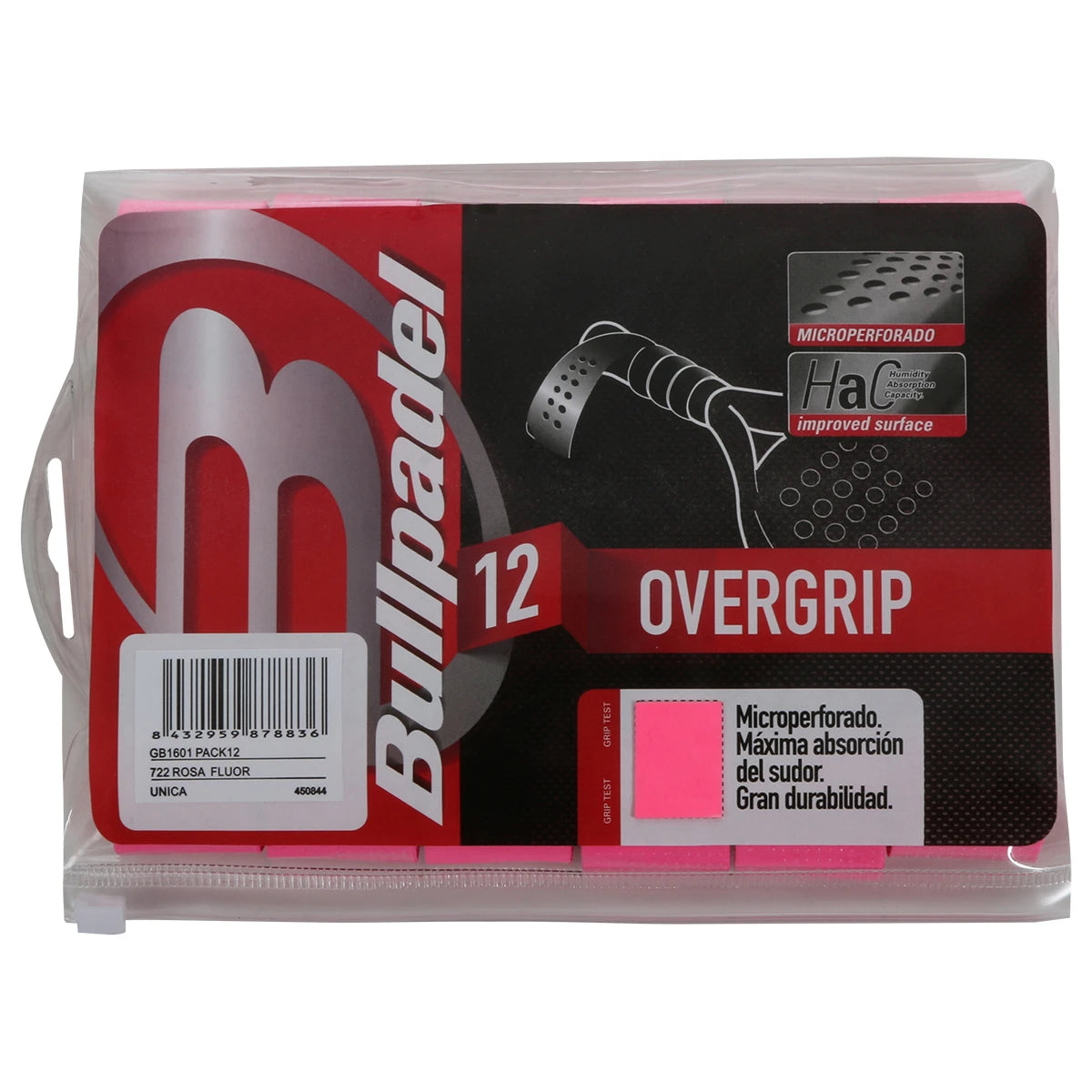 PACK DE 12 SURGRIPS BULLPADEL GB1601 CONFORT