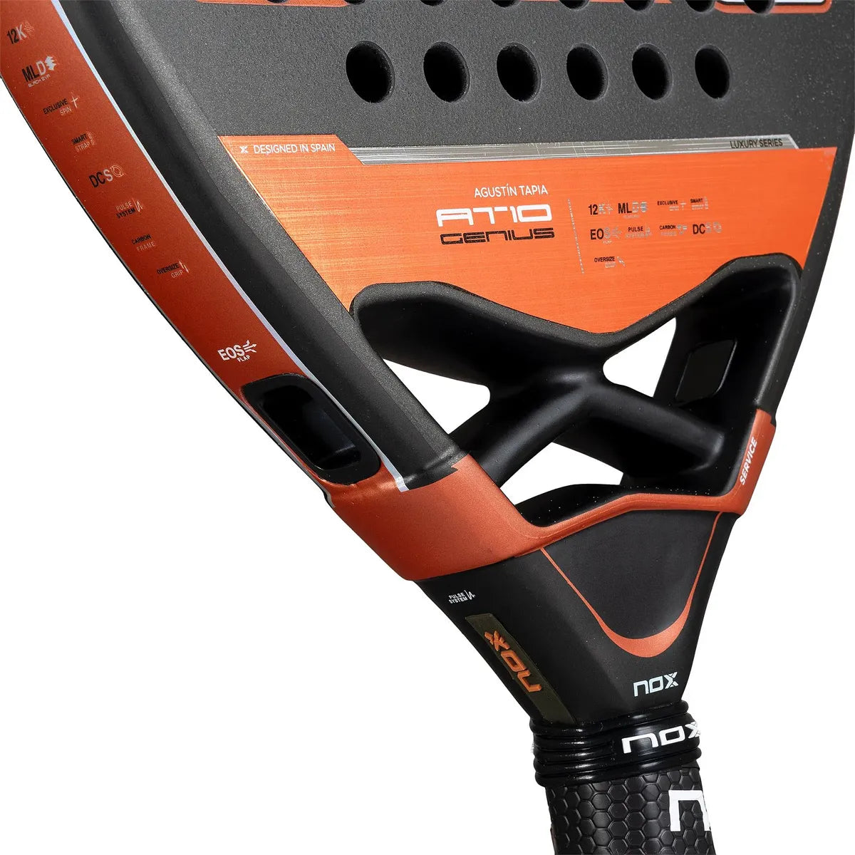 RAQUETTE DE PADEL NOX AT10 GENIUS ATTACK 12K BY AGUSTIN TAPIA