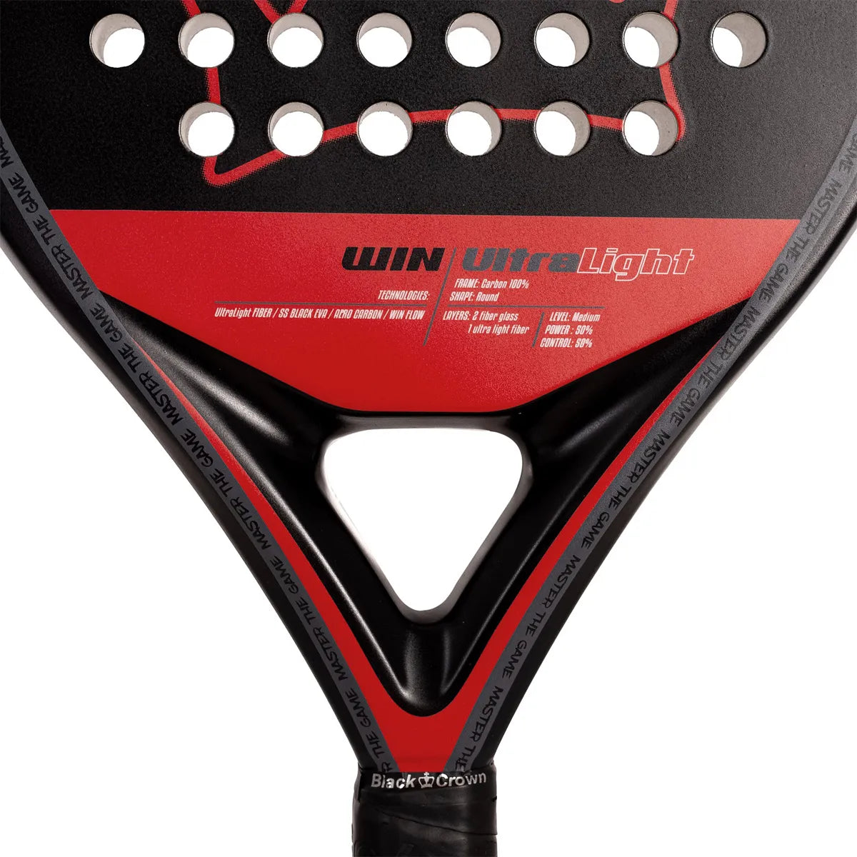 RAQUETTE DE PADEL BLACK CROWN WIN ULTRA LIGHT