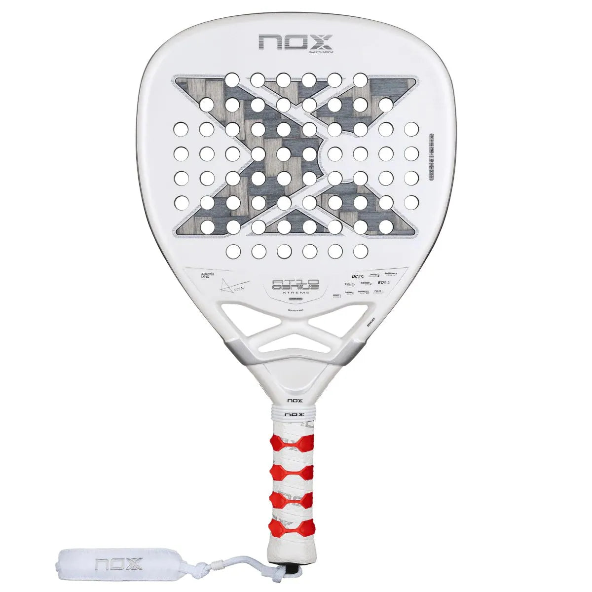 RAQUETTE DE PADEL NOX AT10 GENIUS ATTACK 12K ALUM XTREME BY AGUSTIN TAPIA 2026