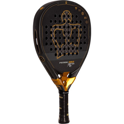 RAQUETTE DE PADEL BLACK CROWN PATRON GOLD