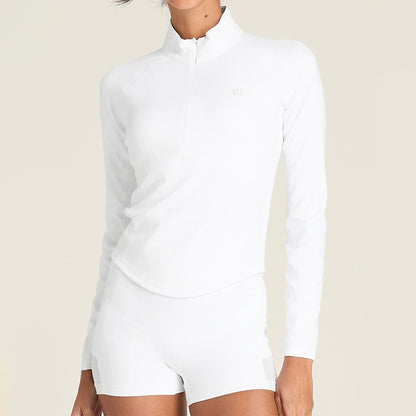 T-SHIRT MANCHE LONGUE WILSON FEMME BASELINE HALF-ZIP
